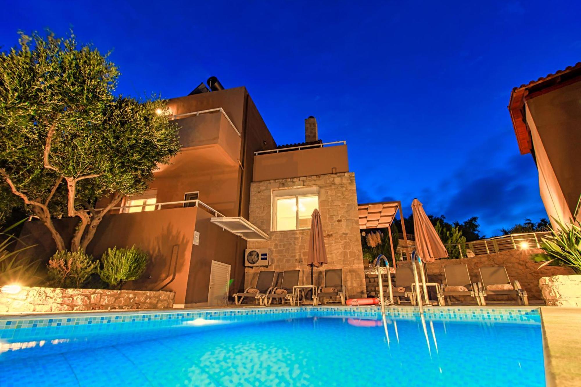 Theo Villas With Sea View Marathokefala Luaran gambar
