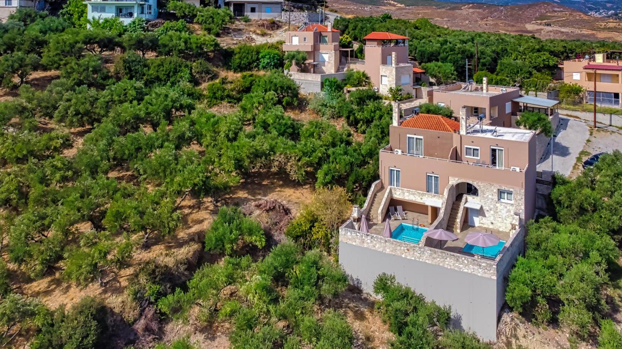 Theo Villas With Sea View Marathokefala Luaran gambar