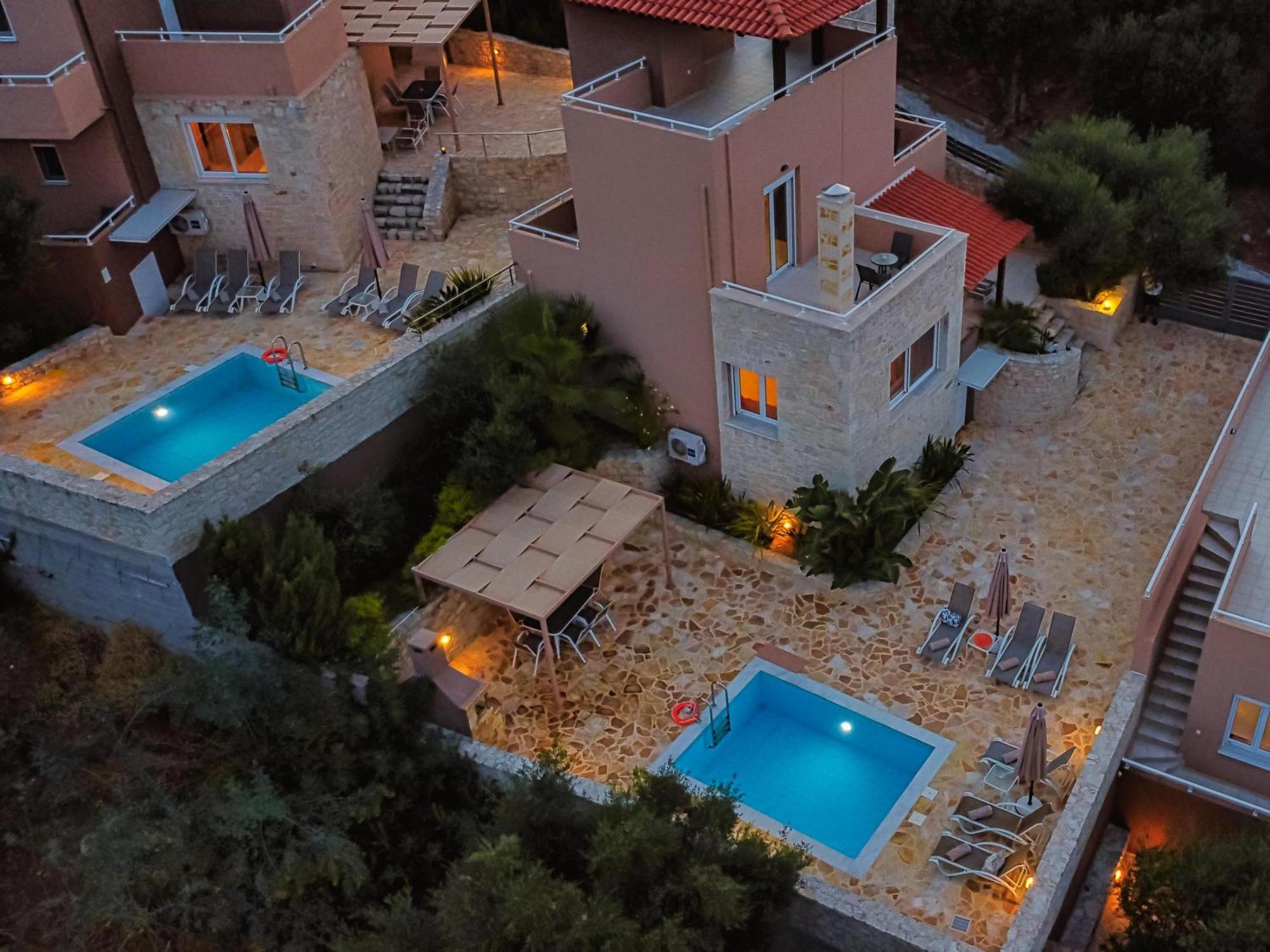 Theo Villas With Sea View Marathokefala Bilik gambar