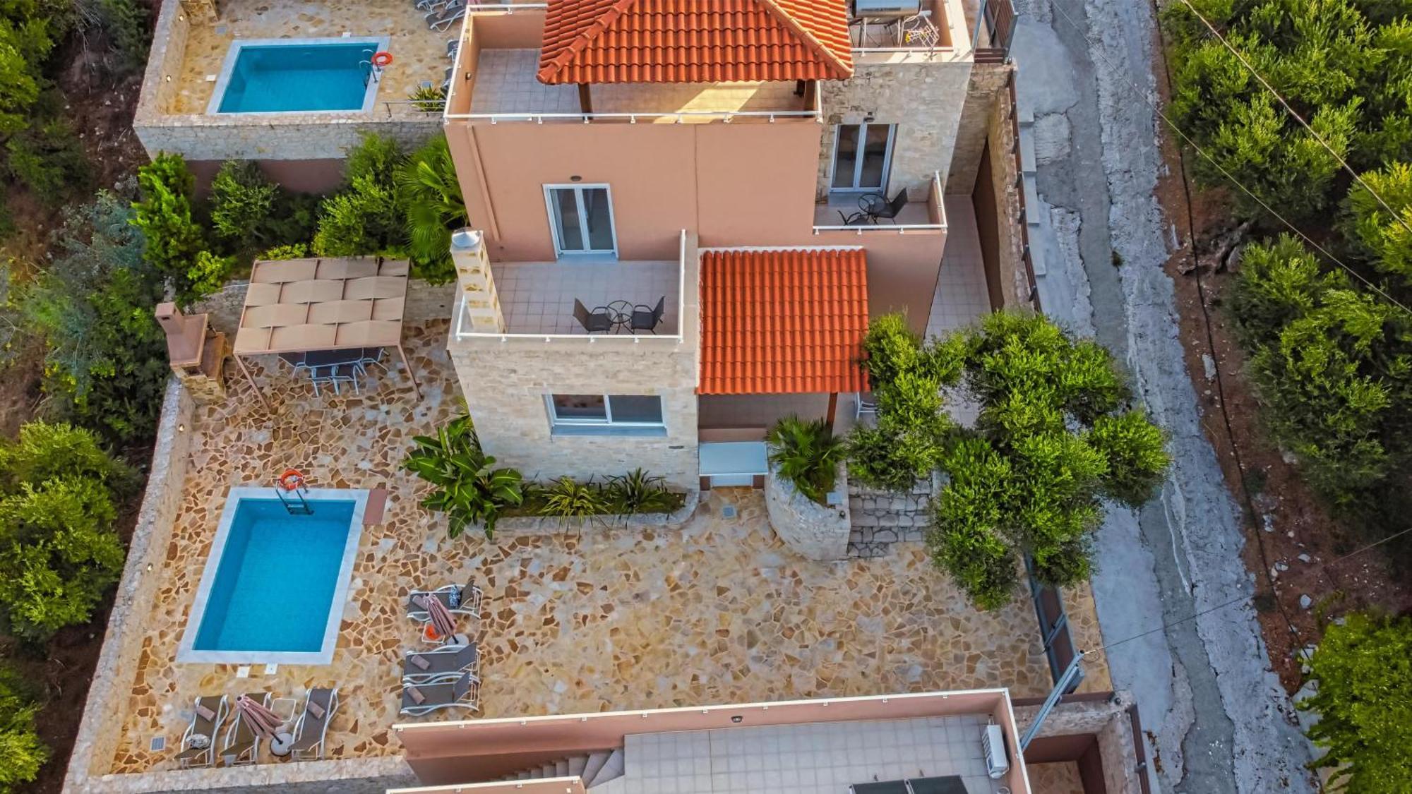 Theo Villas With Sea View Marathokefala Luaran gambar