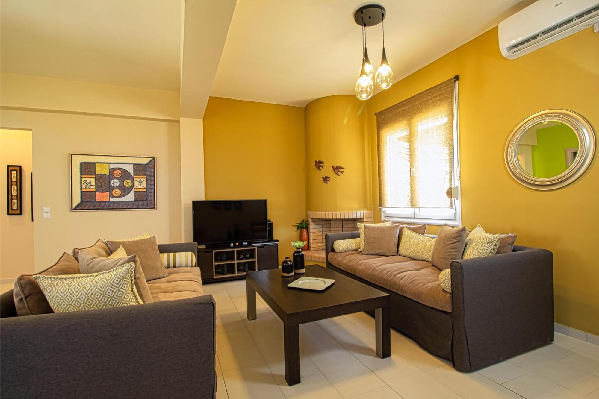 Theo Villas With Sea View Marathokefala Bilik gambar